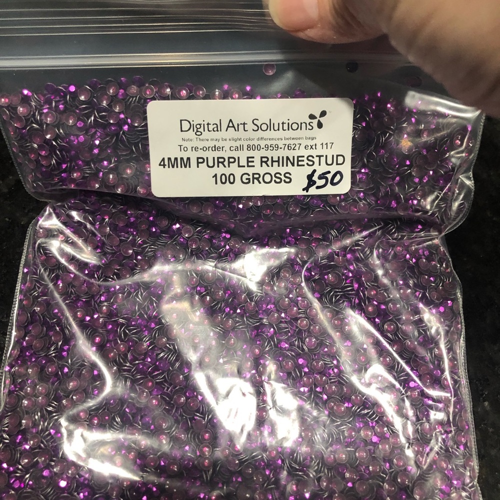Purple Heat Press Beads